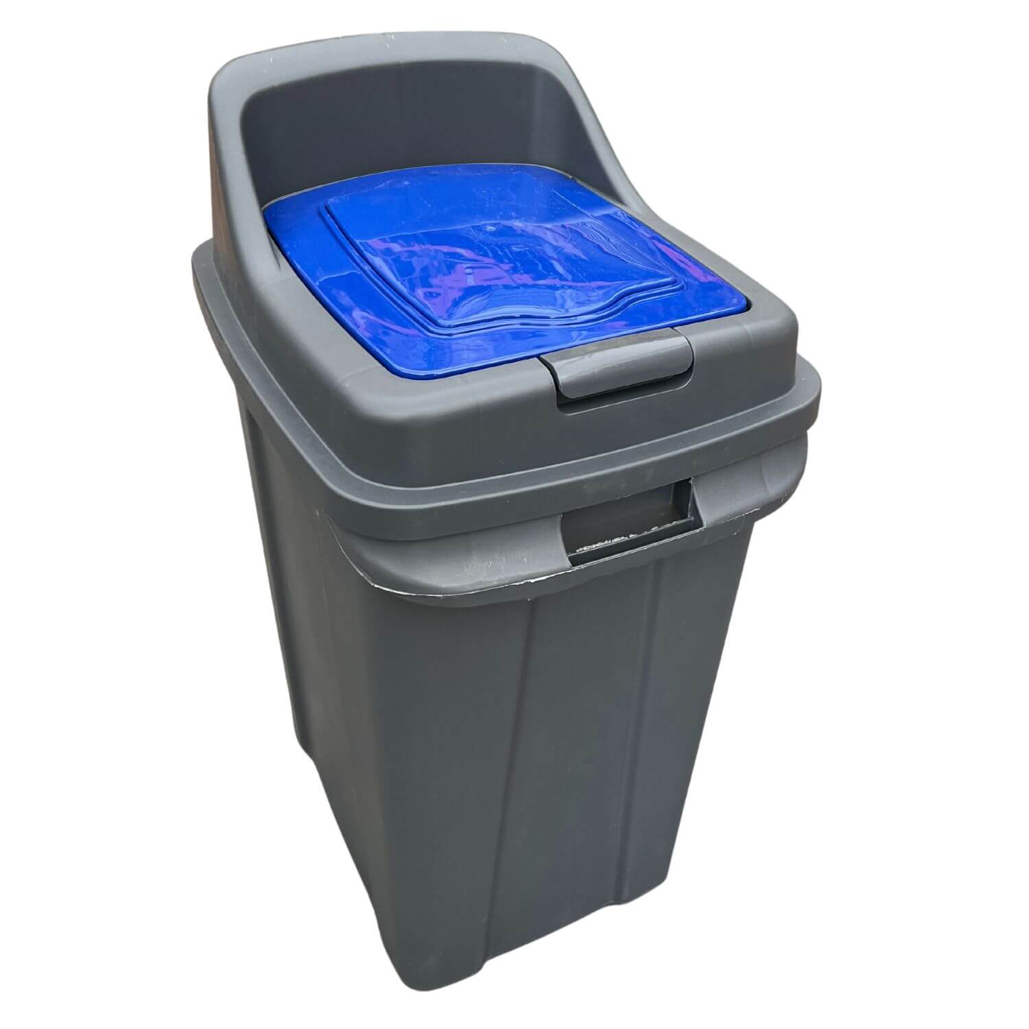 Coș gunoi reciclare cu capac, pentru hârtie, 70 L