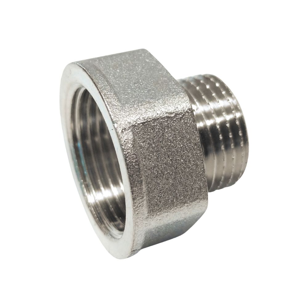 Mufă redusă, alamă nichelată FM - 1"x3/4"