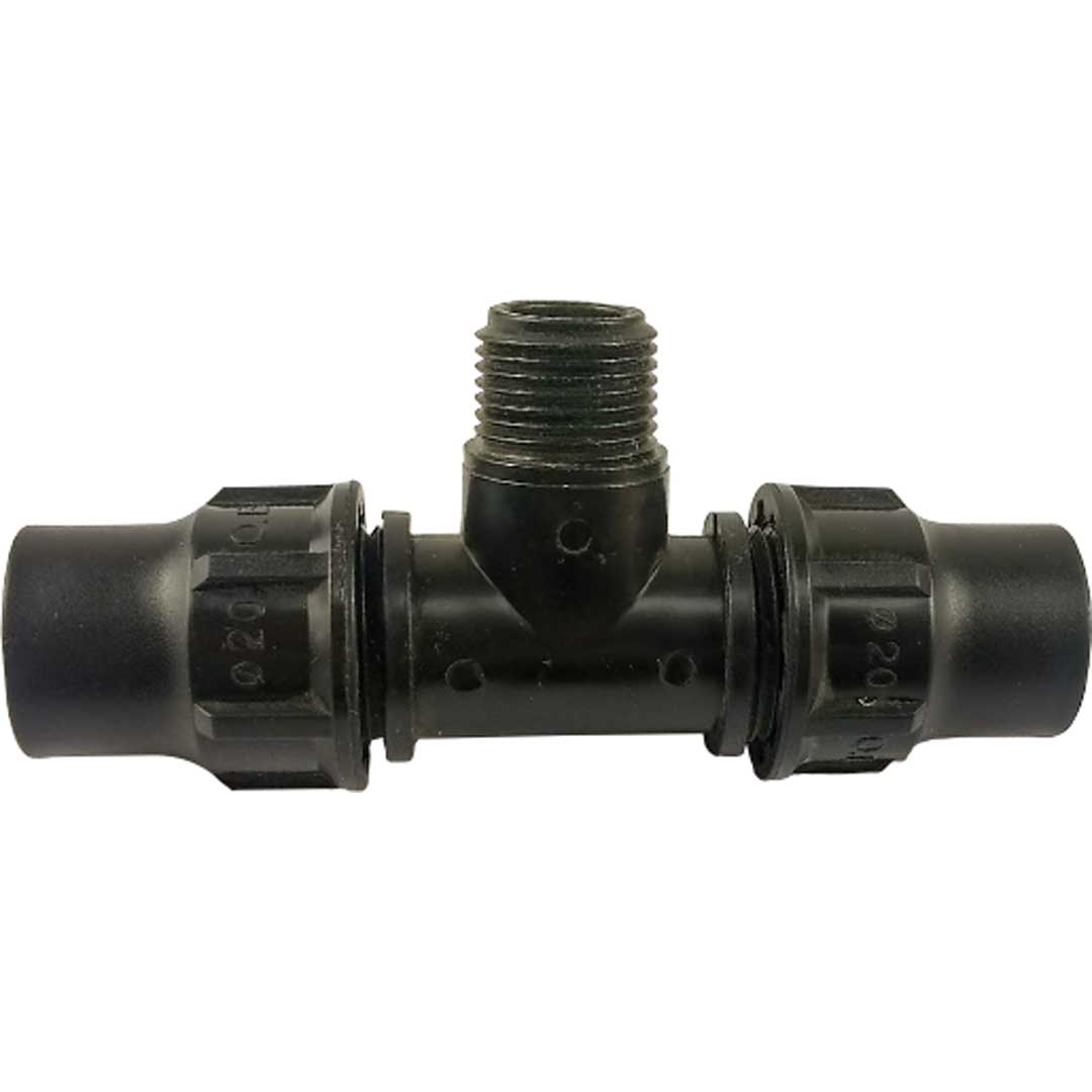 Teu cu F.E. tip LOCK pentru LDPE - 1/2" x 16 mm