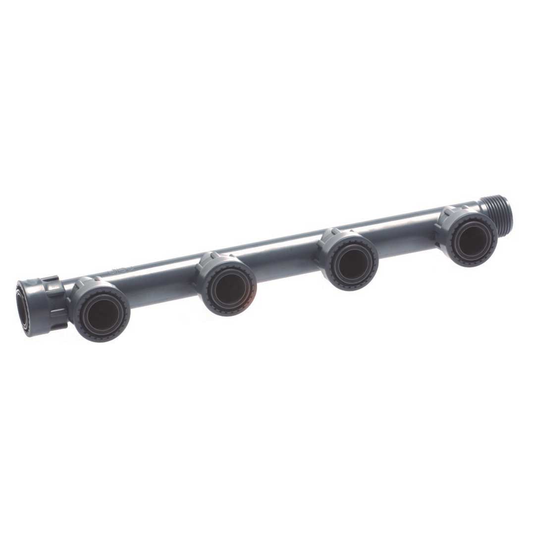 Colector cu olandezi pentru conectare vane, 4 căi - 1"