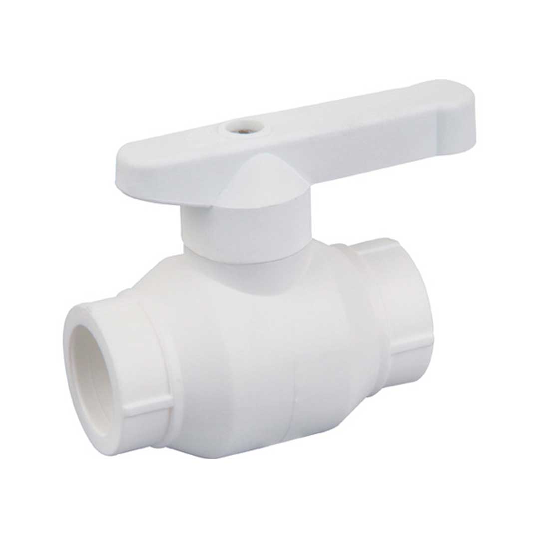 Robinet PPR cu bilă din alamă - ALB - 40x40