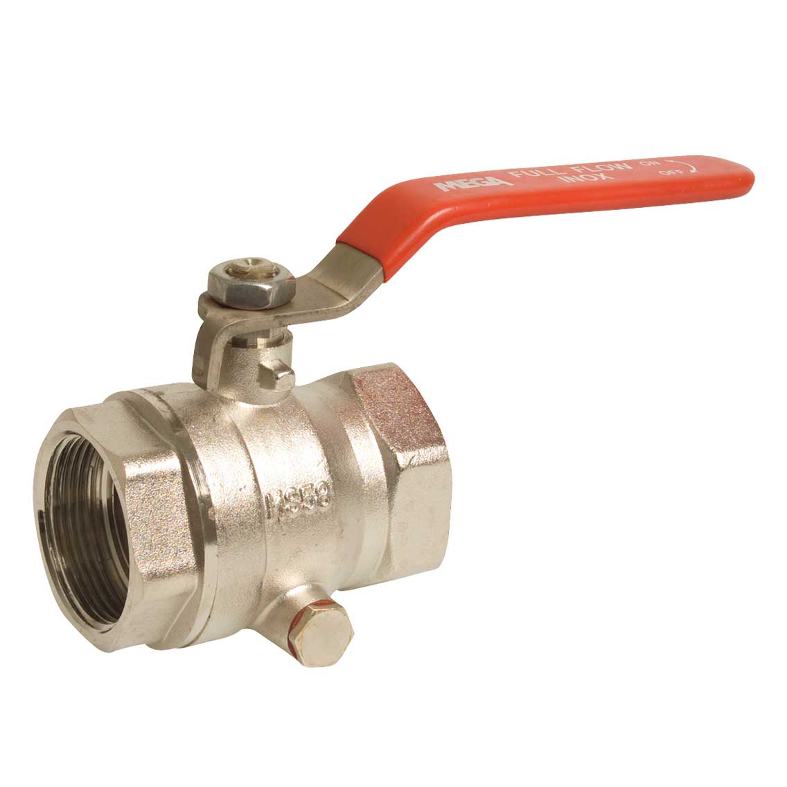 Robinet bilă cu drenaj ITAP, FF, manetă - 11/4"