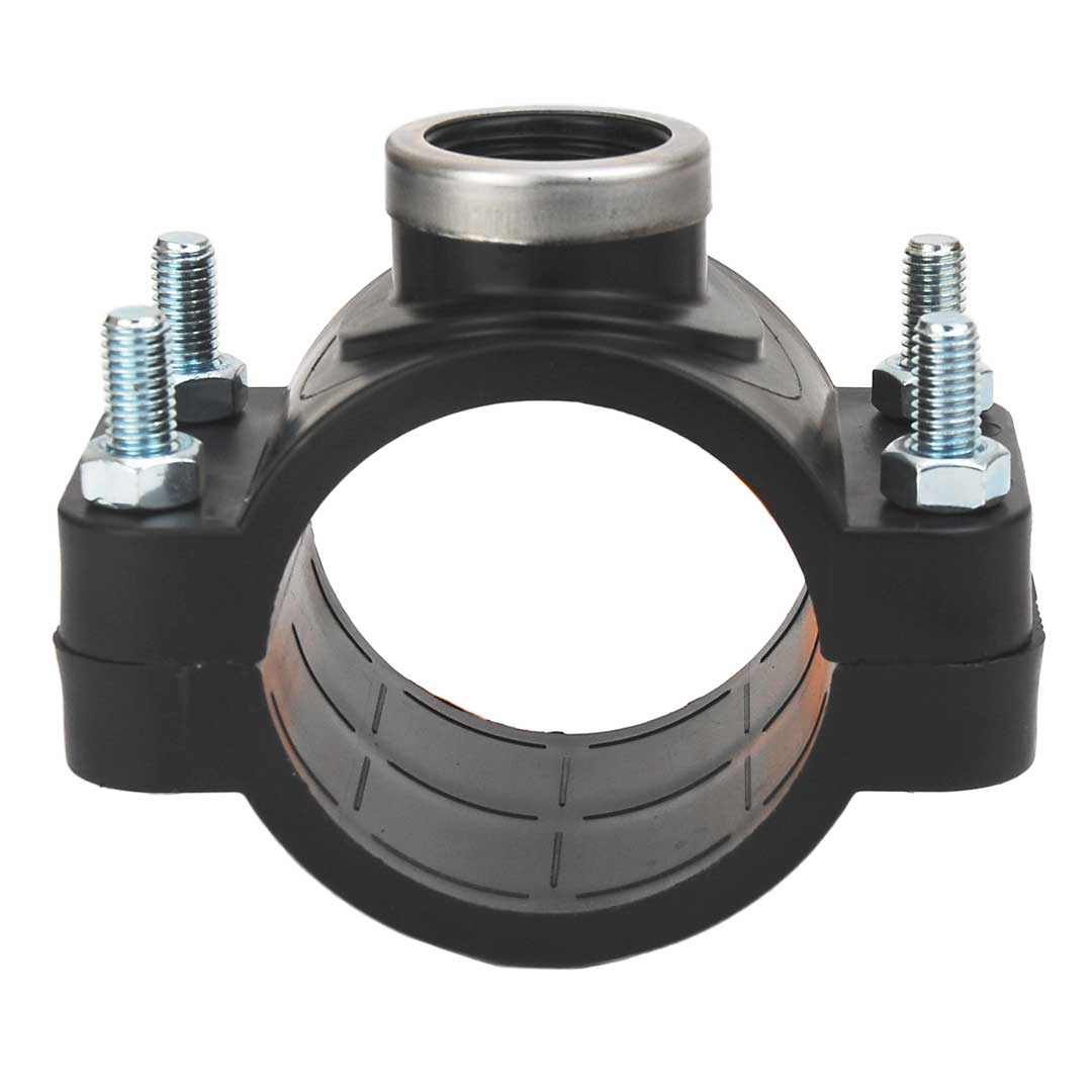 Piesă branșare cu 4 șuruburi, PN 16 cu inel din inox - 110x1/2"