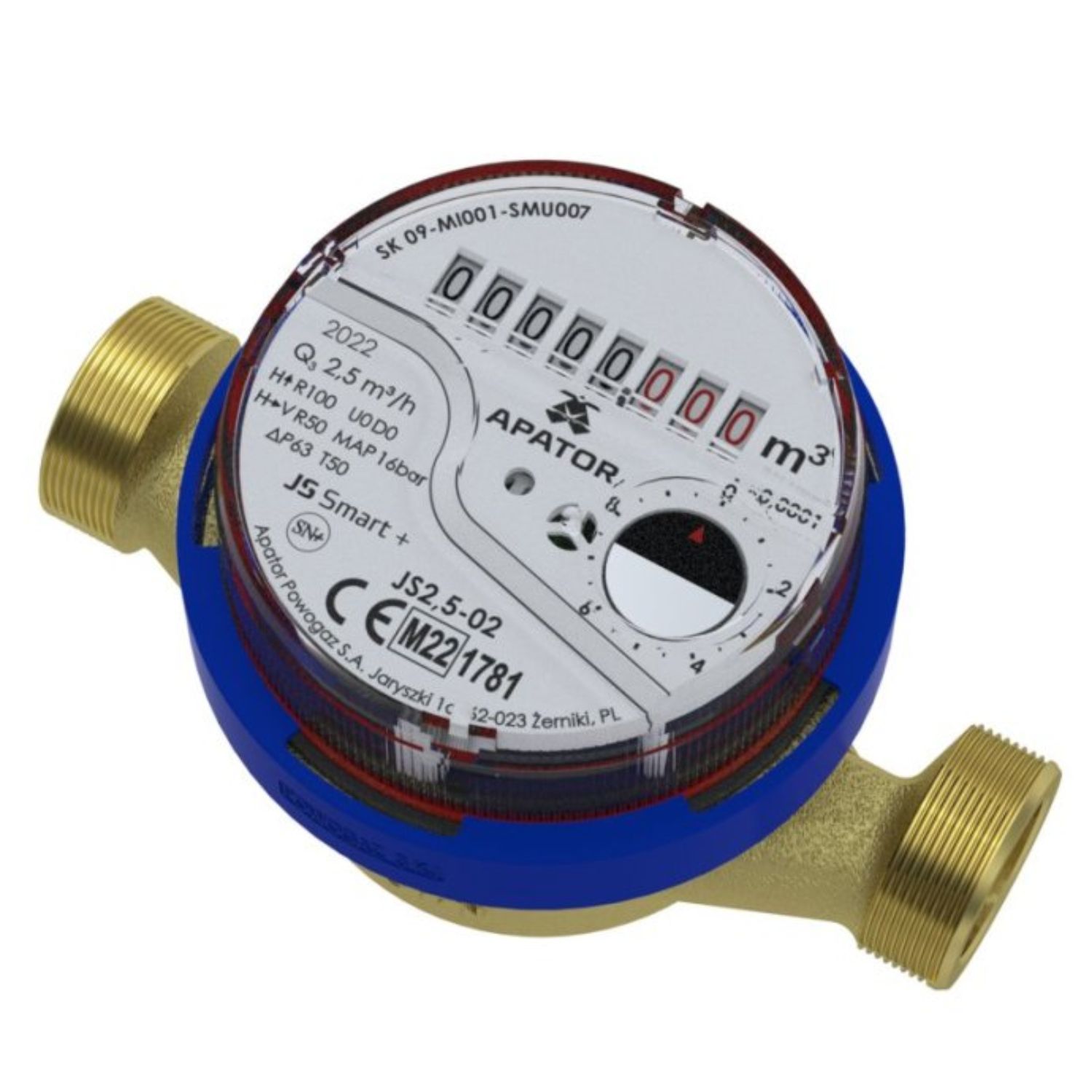 Contor apă rece JS2,5 FĂRĂ CUPLE - 1/2"