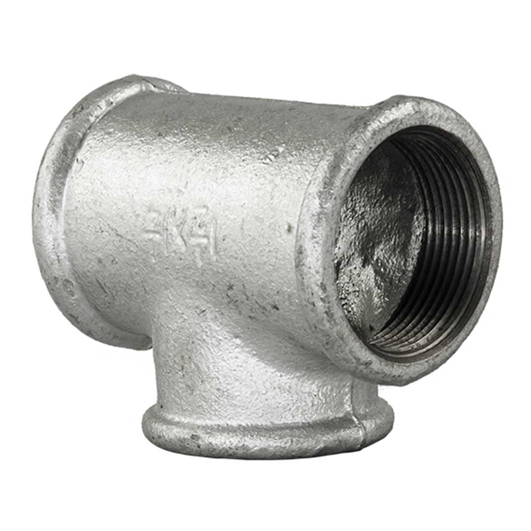 Teu galvanizat egal 90° FxFxF - 4"