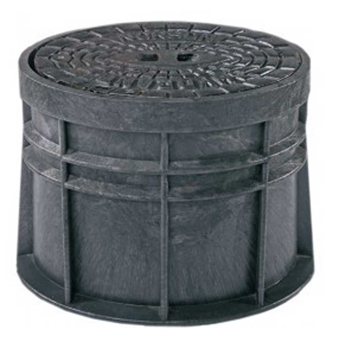 Cutie stradală din fontă+PEHD pentru hidranți subterani - 340x310 mm