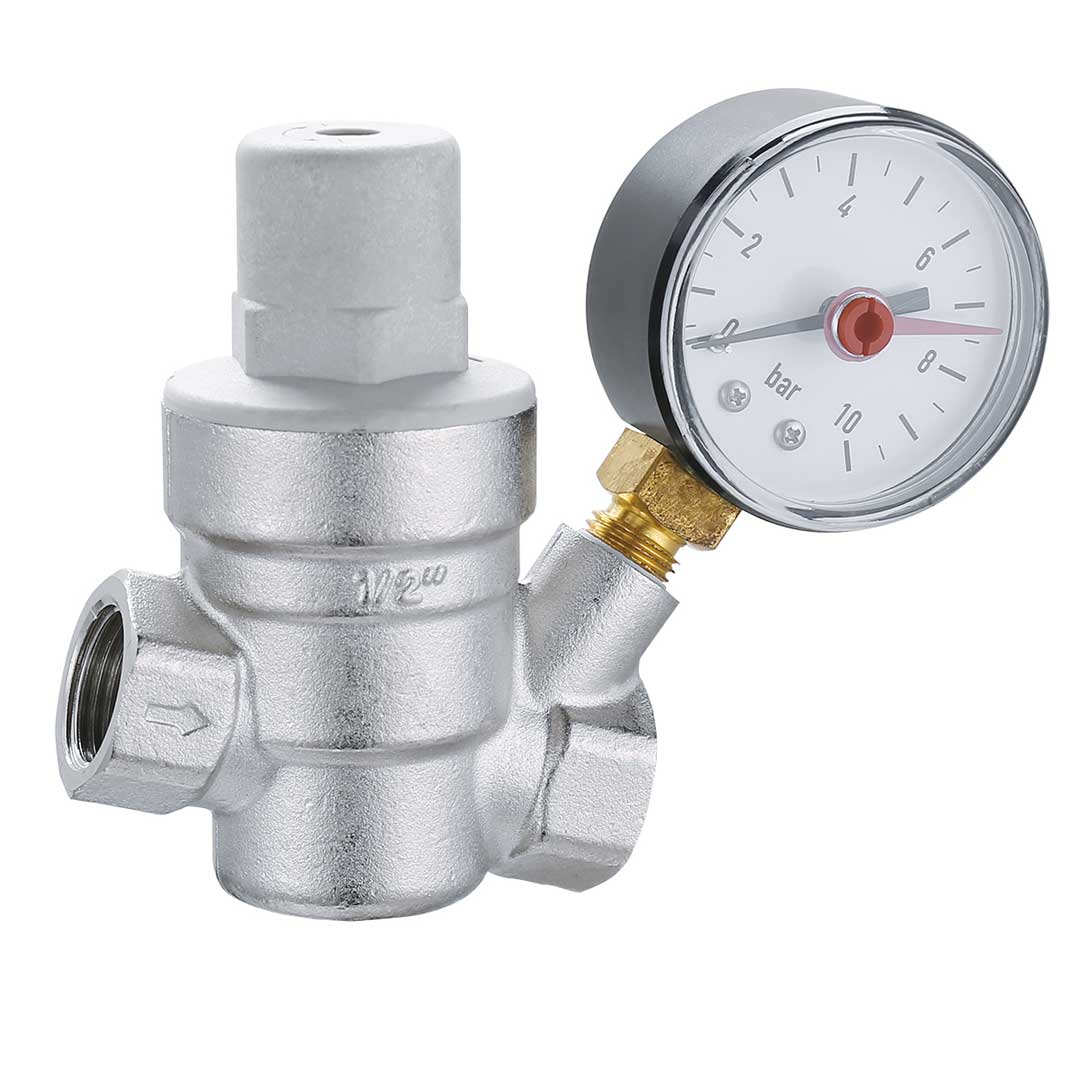 Reductor de presiune cu piston și manometru - 3/4"