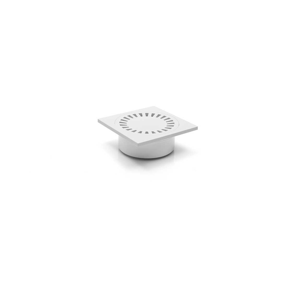 Sifon de pardoseală cu grila din plastic, ieșire verticală CEHIA - 150 mm