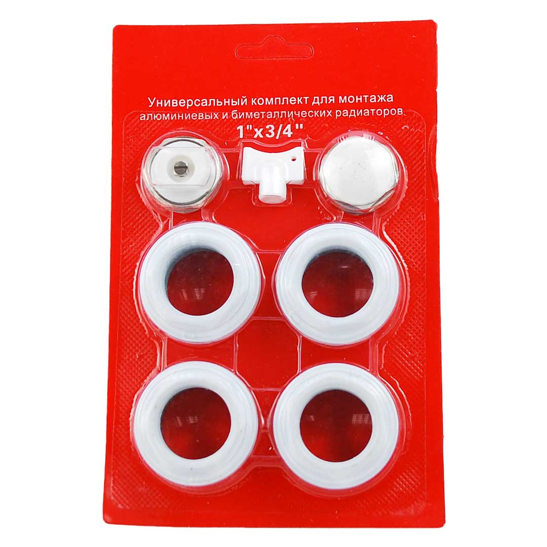 Set reducţii si accesorii pentru radiatoare, 7 buc. - 1"x3/4"