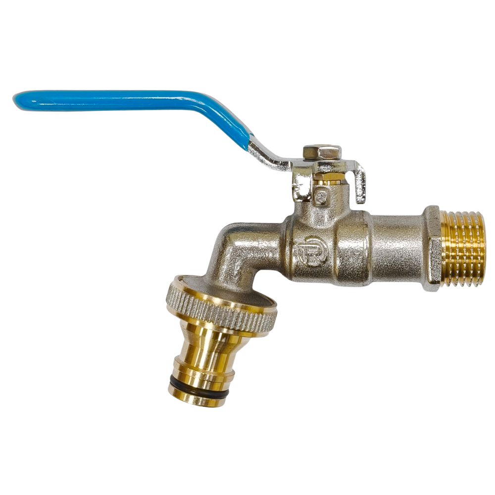 Robinet serviciu cu adaptor cuplă rapidă HYDRO-S, M x adaptor - 1/2"