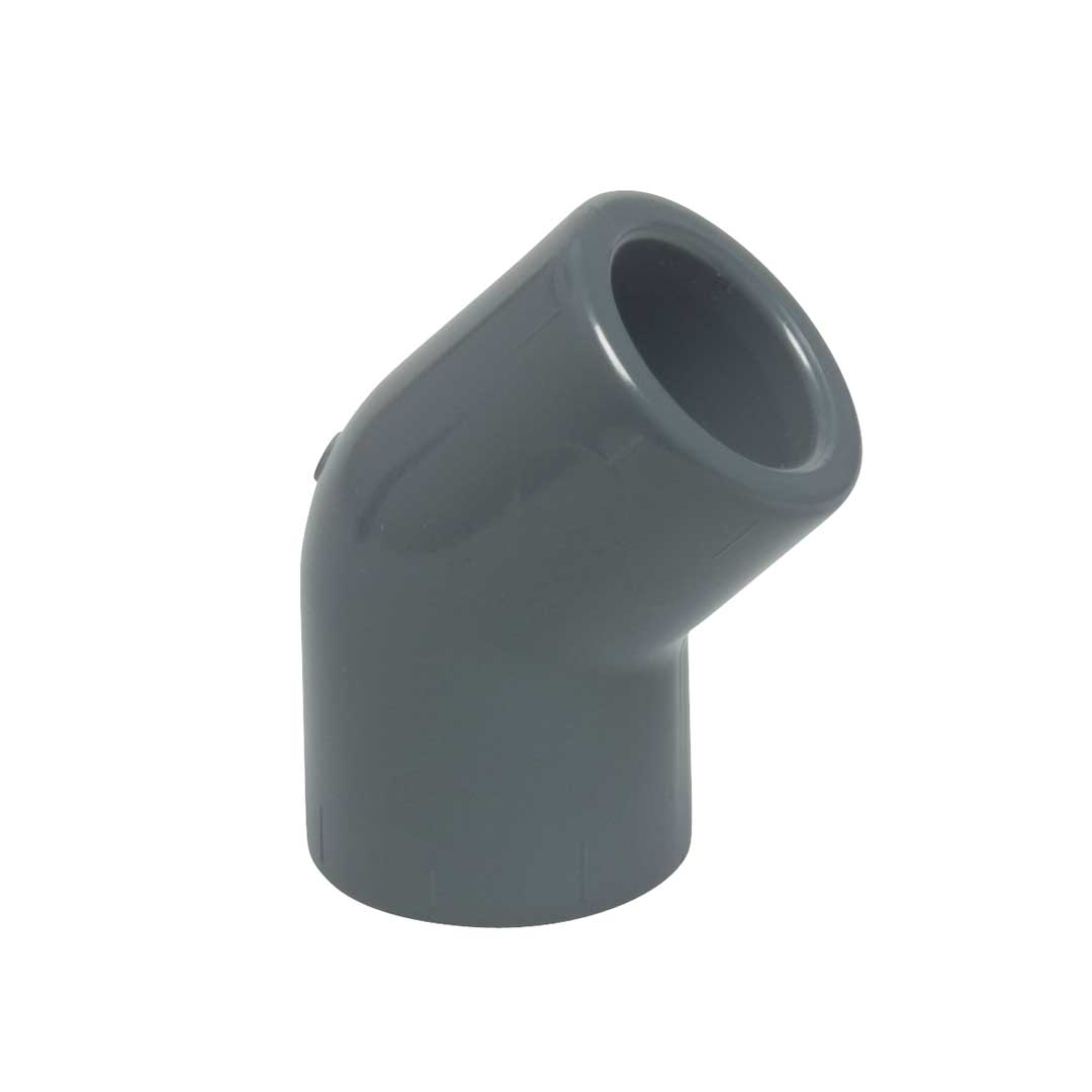 Cot PVC lipire 45º - 40 mm