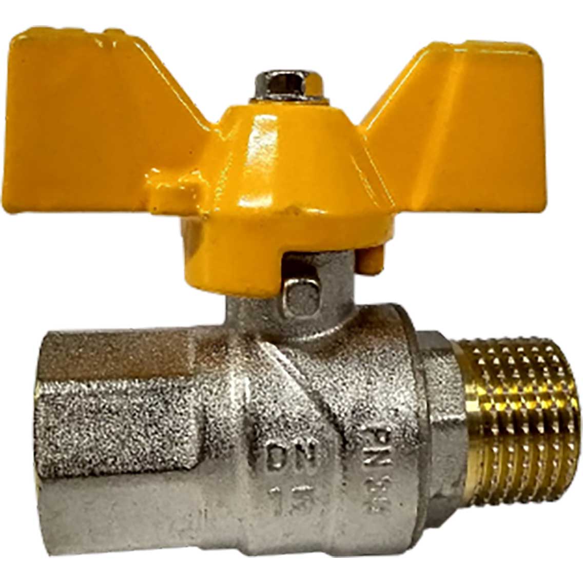 Robinet bilă pentru gaz HYDRO-S, MF, fluture - 1"