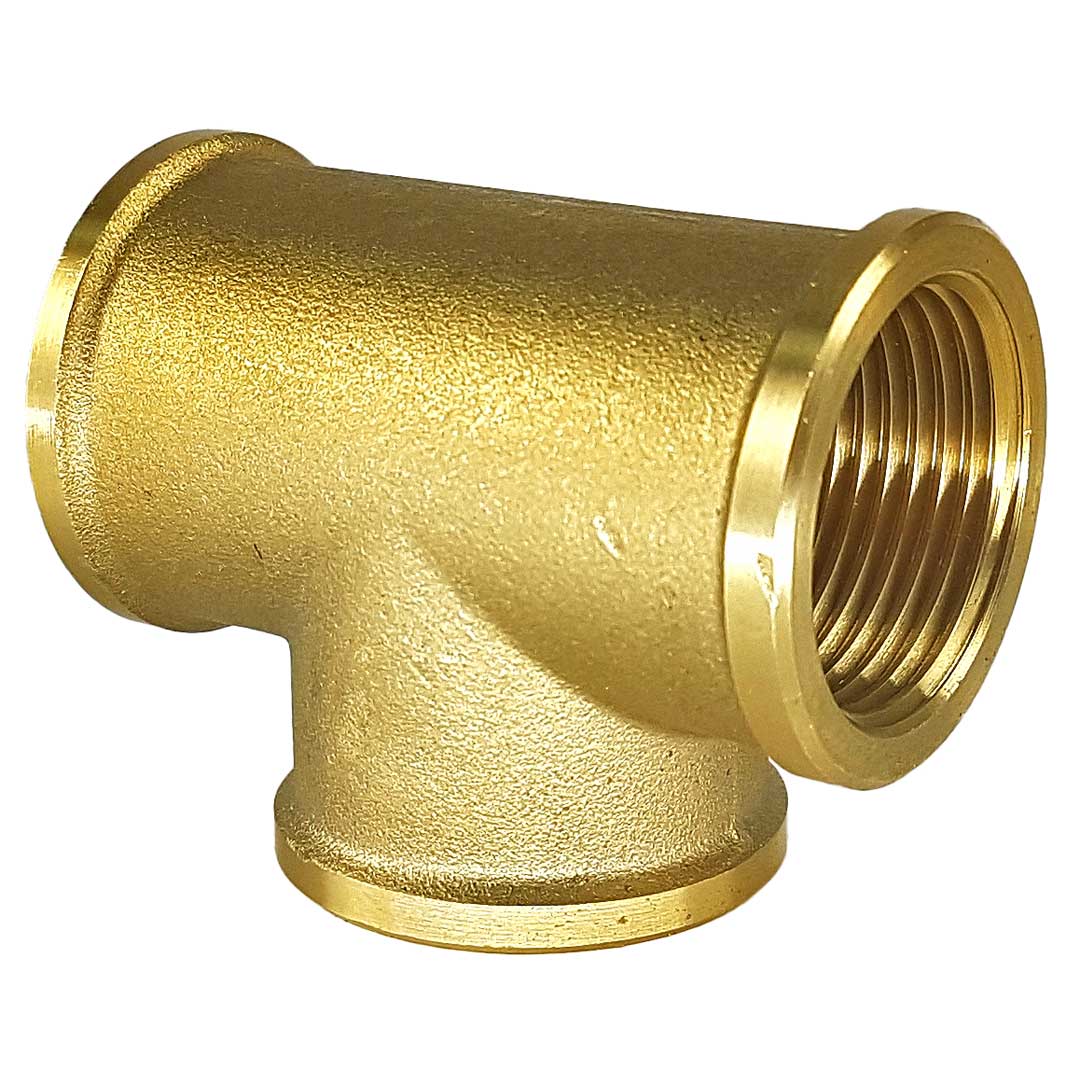 Teu din alamă egal FFF - 1"