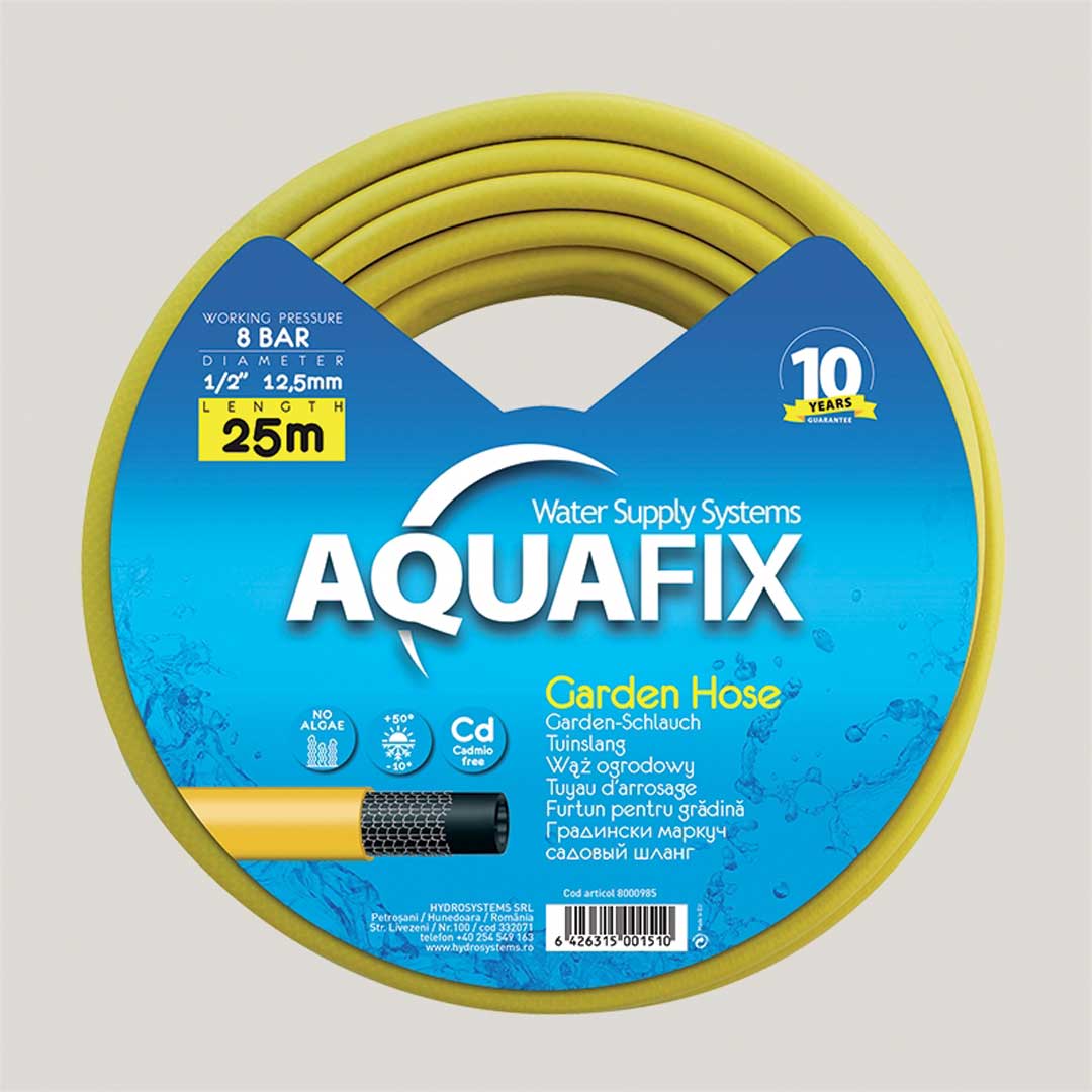 Furtun AquaFix, 12,5mm (1/2"), 25m, Italia
