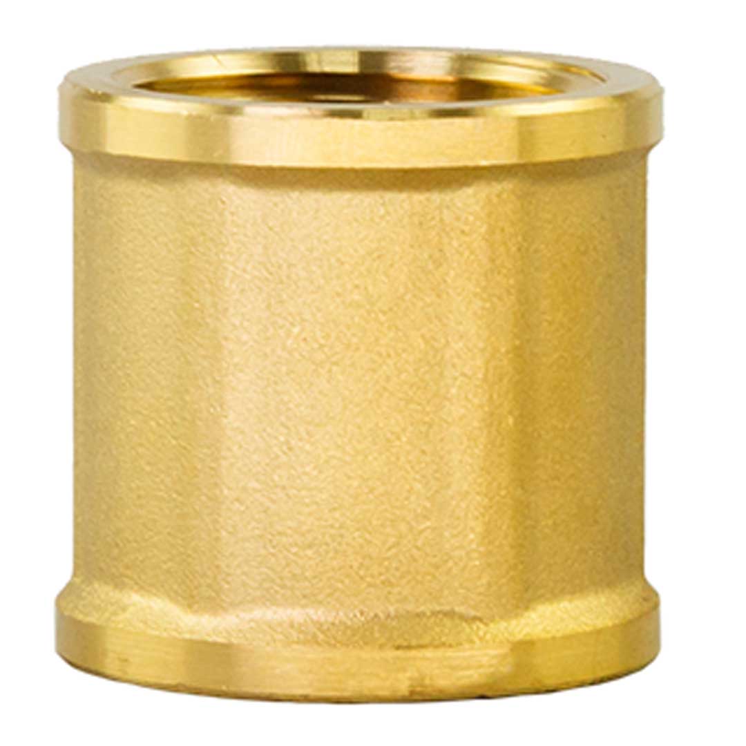 Mufă din alamă egală FF - 1/2"