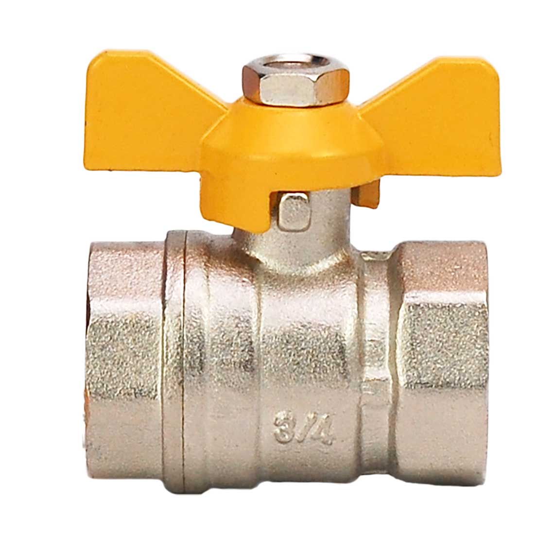 Robinet bilă pentru gaz HYDRO-S, FF, fluture - 3/4"