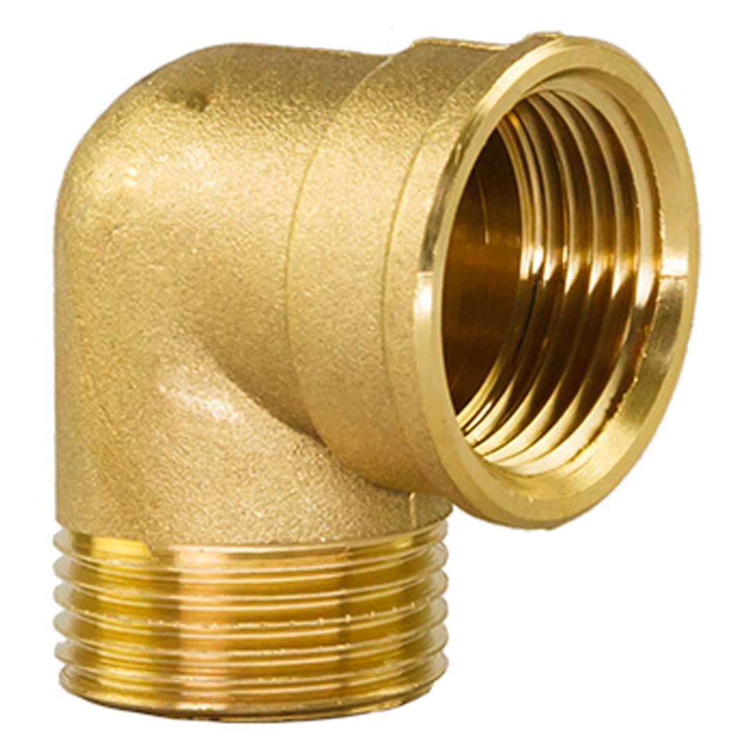 Cot din alamă 90° MF - 3/4"