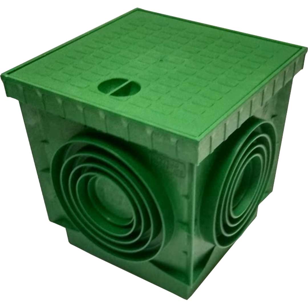 Colector pluvial pluvial cu capac TOP - VERDE - 300x300