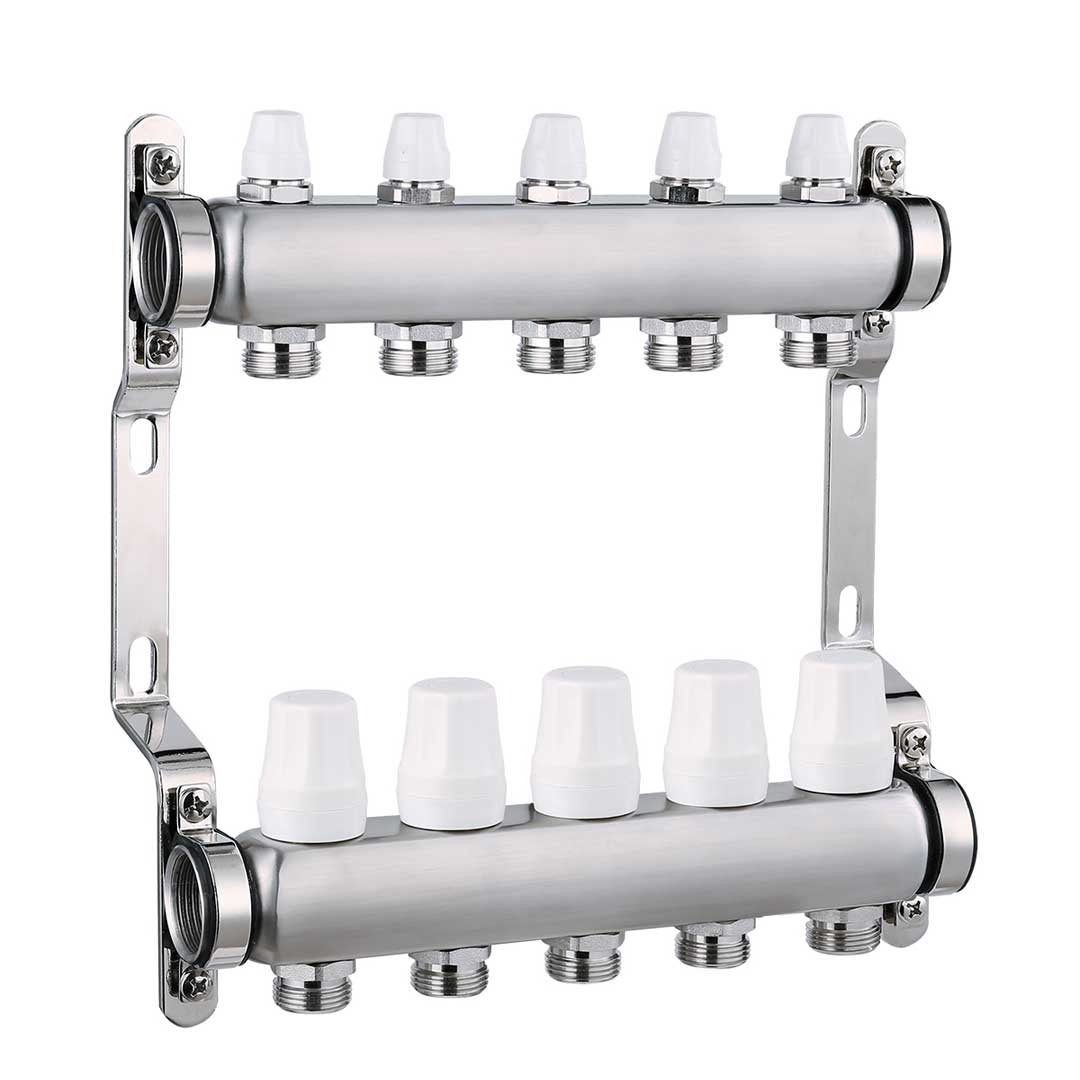 Colector complet din INOX, HYDRO-S - 12 căi - 1"