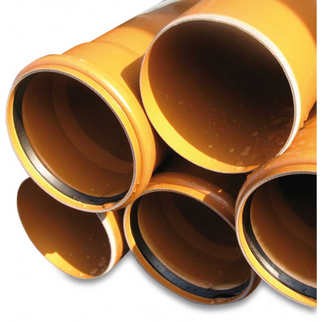 Țeavă din PVC pentru canalizare exterioară SN4 - 160x4 - 6000 mm