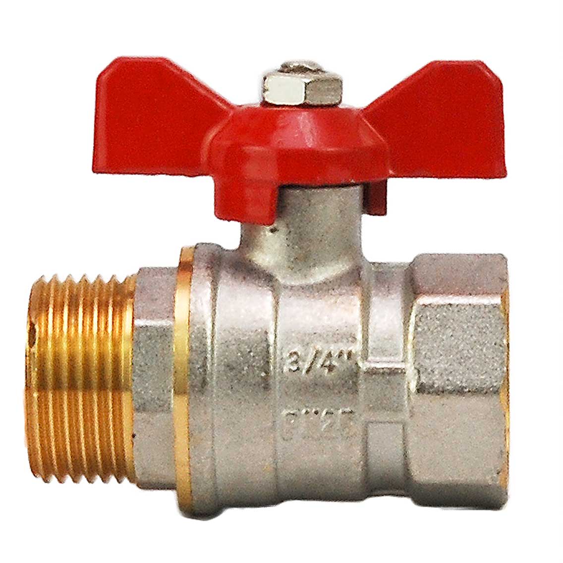 Robinet bilă pasaj standart HYDRO-S, MF, fluture - 3/4"
