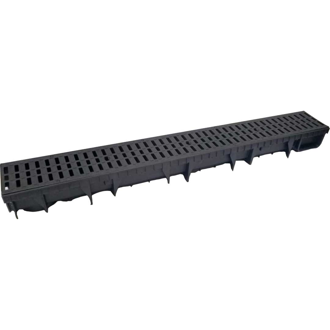 Rigolă drenaj ECO NOR cu grilă din PP - 130x85x1000