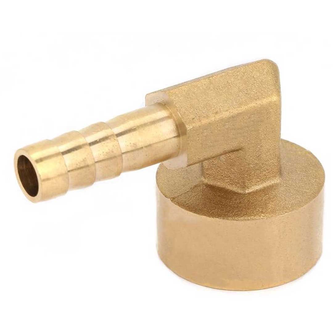 Cot alamă cu portfurtun F - 1/2"x10
