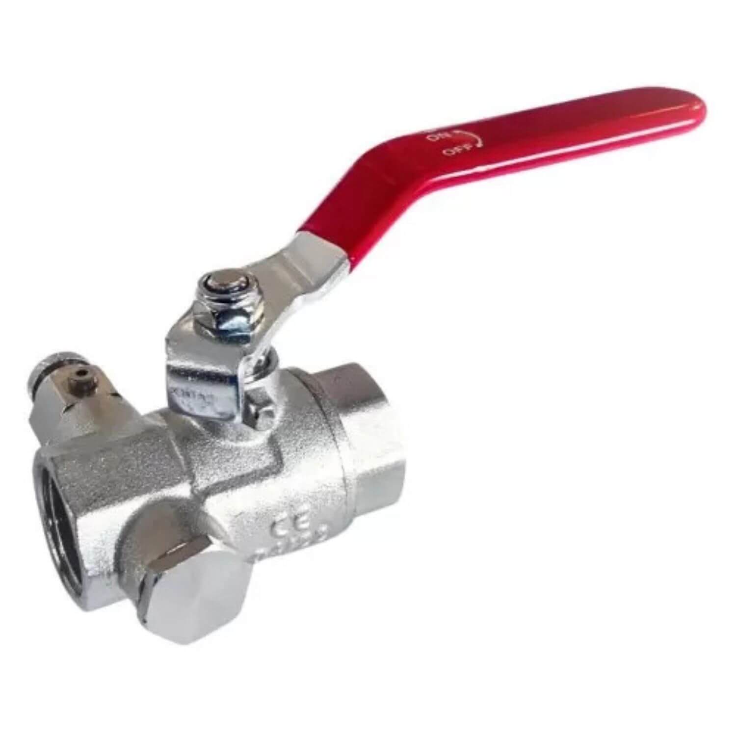 Robinet bilă cu drenaj HYDRO-S, FF, manetă - 3/4"